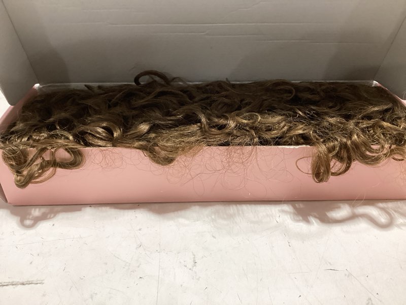 Condition photo showing Good Condition for flufymooz clip in hair extensions, 4pc 100? pure protein silk hair extensions long soft natural hairpiece 20 inch curly hair extension for women-medium brown to light brown 20 inch medium brown to light brown