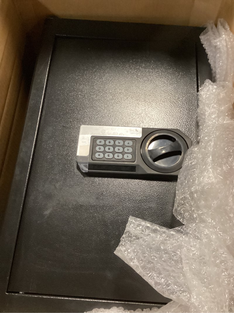 Condition photo showing Good Condition for 5.2 Cuft Large Home Safes Water and Fireproof, Fire Proof Safe for Home Use with Removable Shelves, Alarm System and Mute Function, Anti-Theft Safes for Home Use Fire and Water Proof for Document 5.0 Cuft