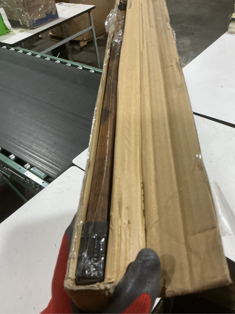 Condition photo showing Good Condition for wood 24x30 picture frame with 20x24 mat, display 20x24 with mat or 24x30 without mat, wood 24 by 30 photo frame, 24 x 30 frame for wall hanging display, deep brown 1 24x30 inch