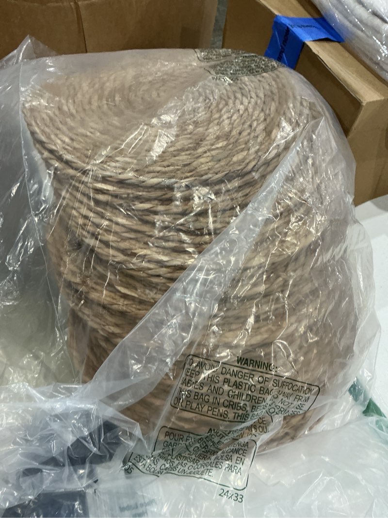 Condition photo showing Good Condition for 13 in round woven placemats plate chargers set of 12, boho farmhouse rustic woven place mats for kitchen dining party table decor, rattan wicker table mats jute braided chargers for dinner plates