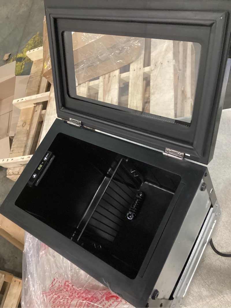 Condition photo showing New/Like New for antarctic star 18l beverage refrigerator cooler 24can, mini fridge with quiet compressor, led light,freestanding small fridge with electronic temperature control for home and bar(40-61 ?) black 0.6cu.ft