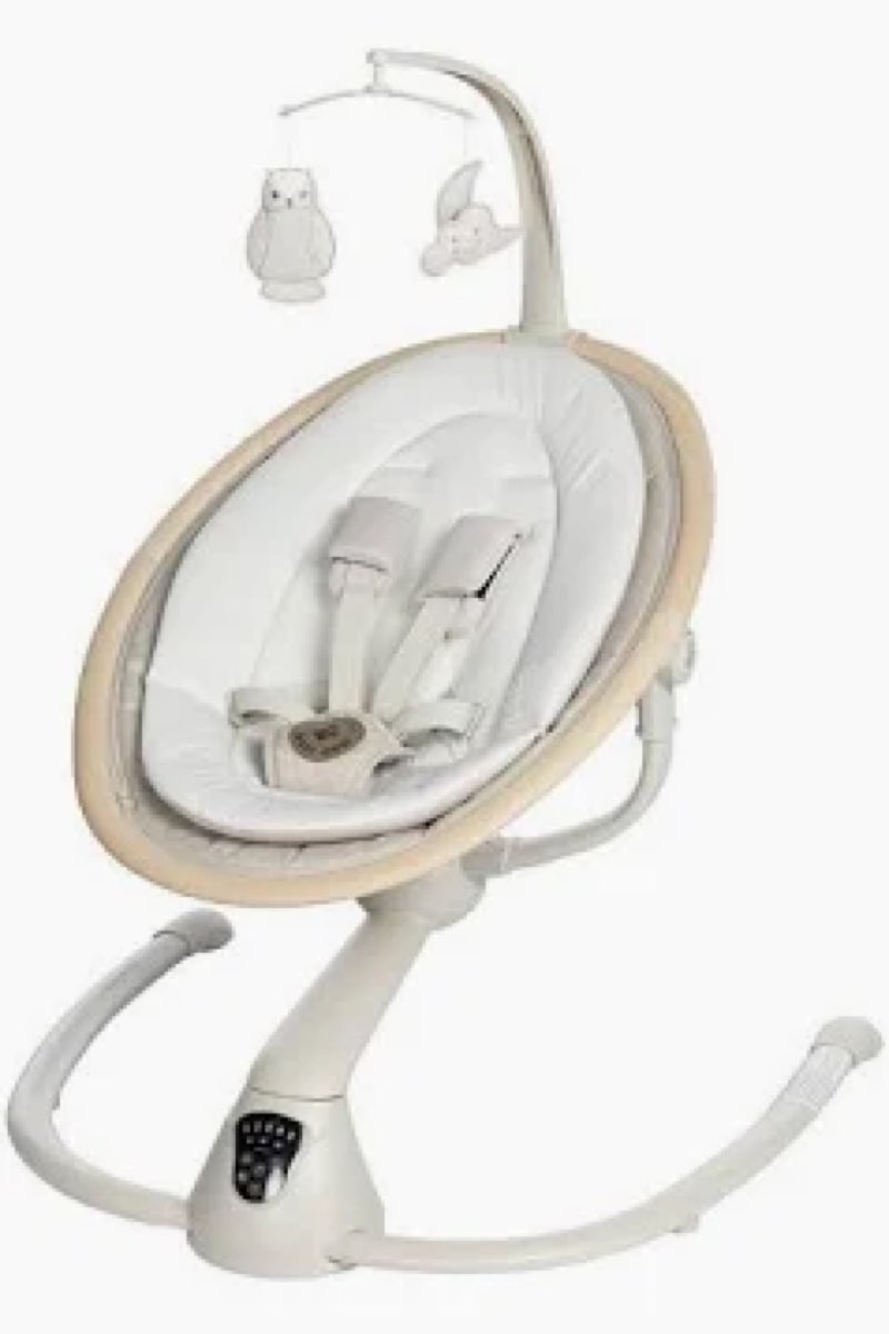 Maxi-Cosi Cassia Baby Swings for Infants: Smart Portable Baby Swing with Music, Lightweight & Foldab