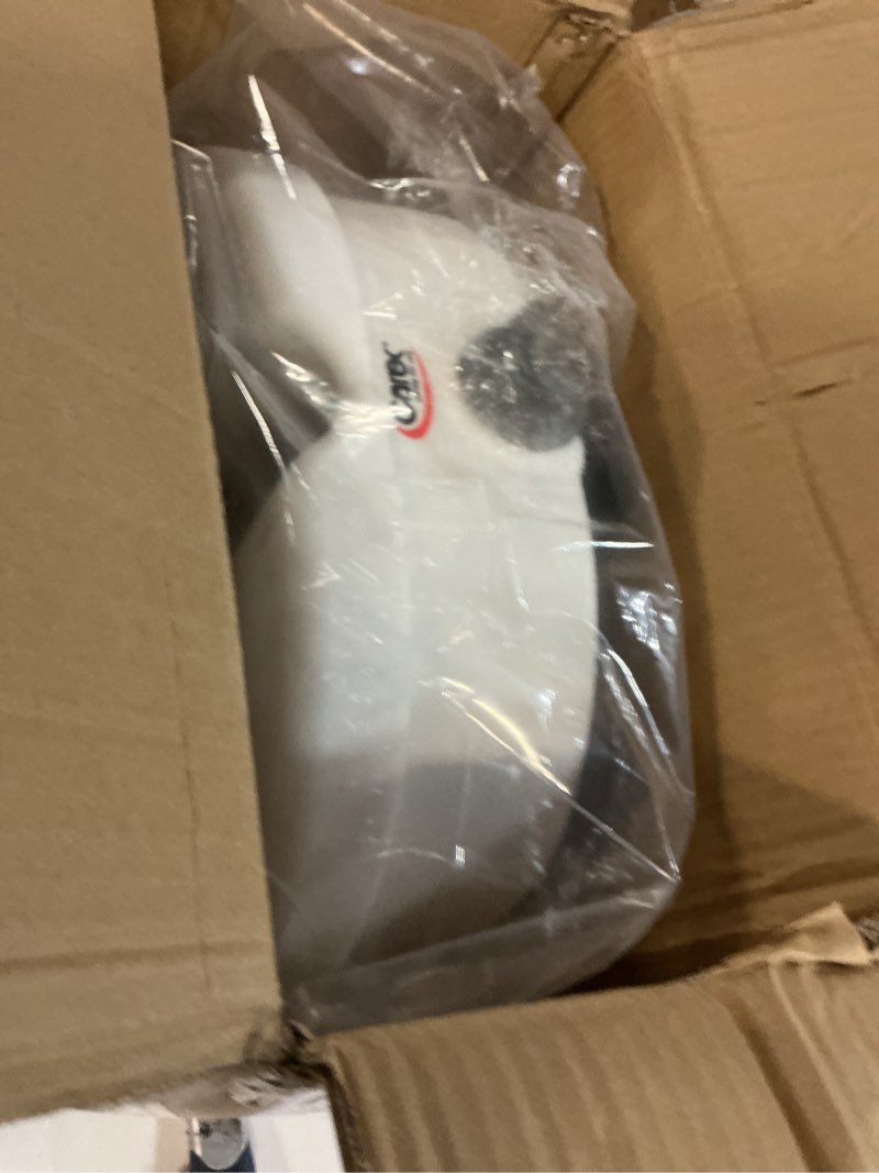 Condition photo showing Good Condition for Carex E-Z Lock Raised Toilet Seat, Elongated Toilet Seat Riser, Adds 5 Inches of Height, 300 lbs Capacity, Elevating and Raising Seat for Elderly and Handicap, Universal, Slip-Resistant, White