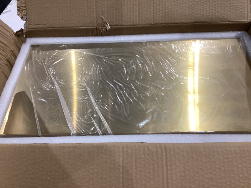 Condition photo showing Good Condition for SaniteModar Shower Niche, Stainless Steel Shower Niche 12" X 24" No Tile Needed, Recessed for Bathroom Storage, Brushed Gold (Brushed Gold, 12x24) Brushed Gold 12" x 24", Single