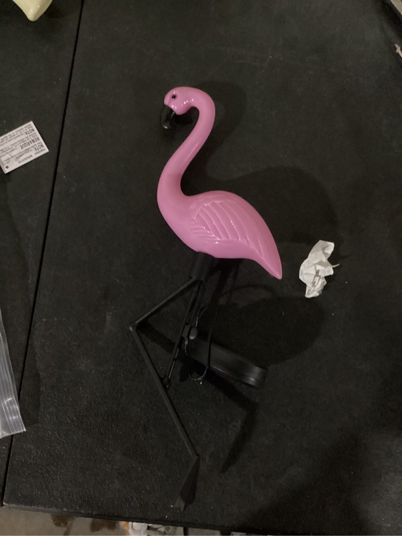 Condition photo showing Good Condition for harbor breeze flamingo pink solar led outdoor path light ( 5900-k )