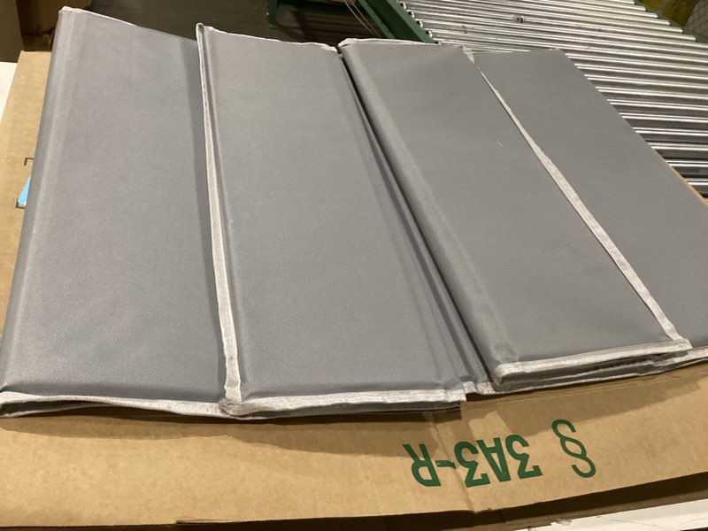 Condition photo showing As Is for Gray folding mat