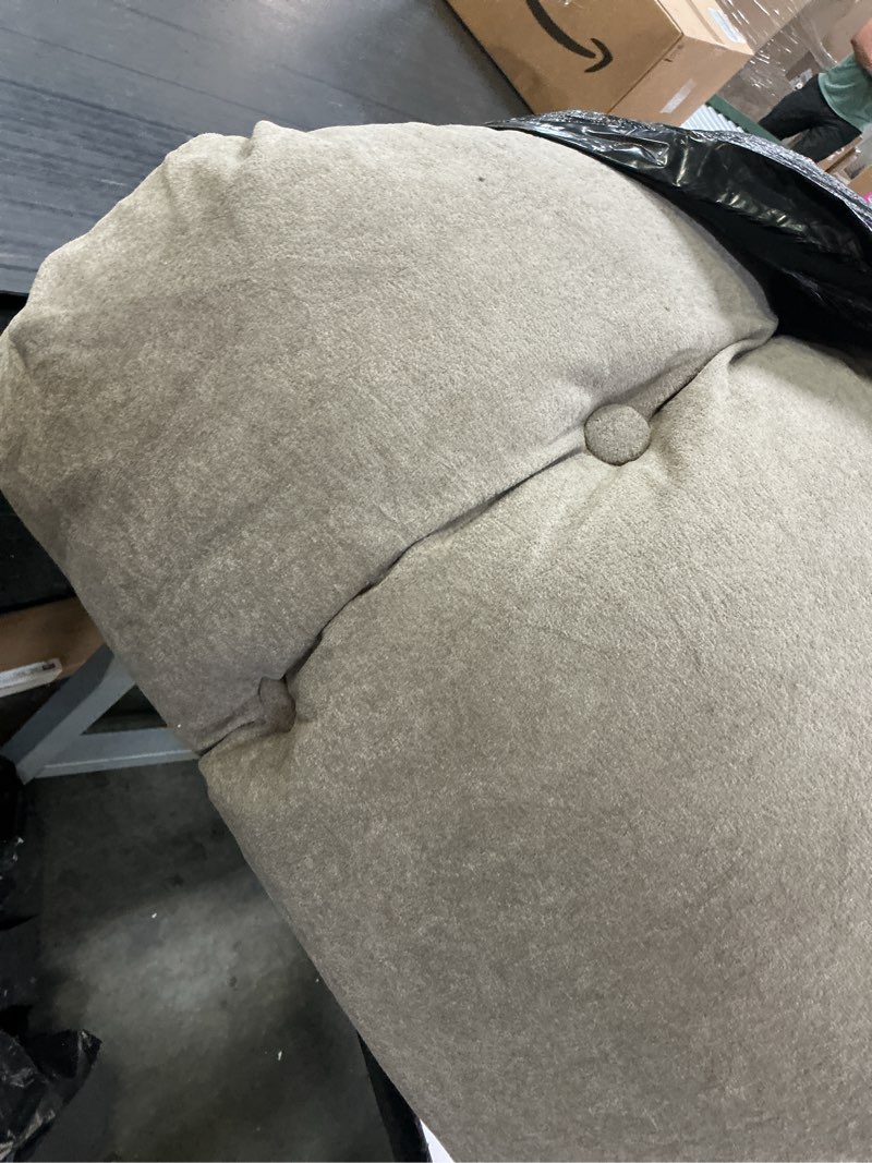 Condition photo showing Good Condition for danghoogy headboard pillow king, large triangular wedge headboard pillow for reading and resting, backrest positioning support pillow with removable cover (khaki) khaki king