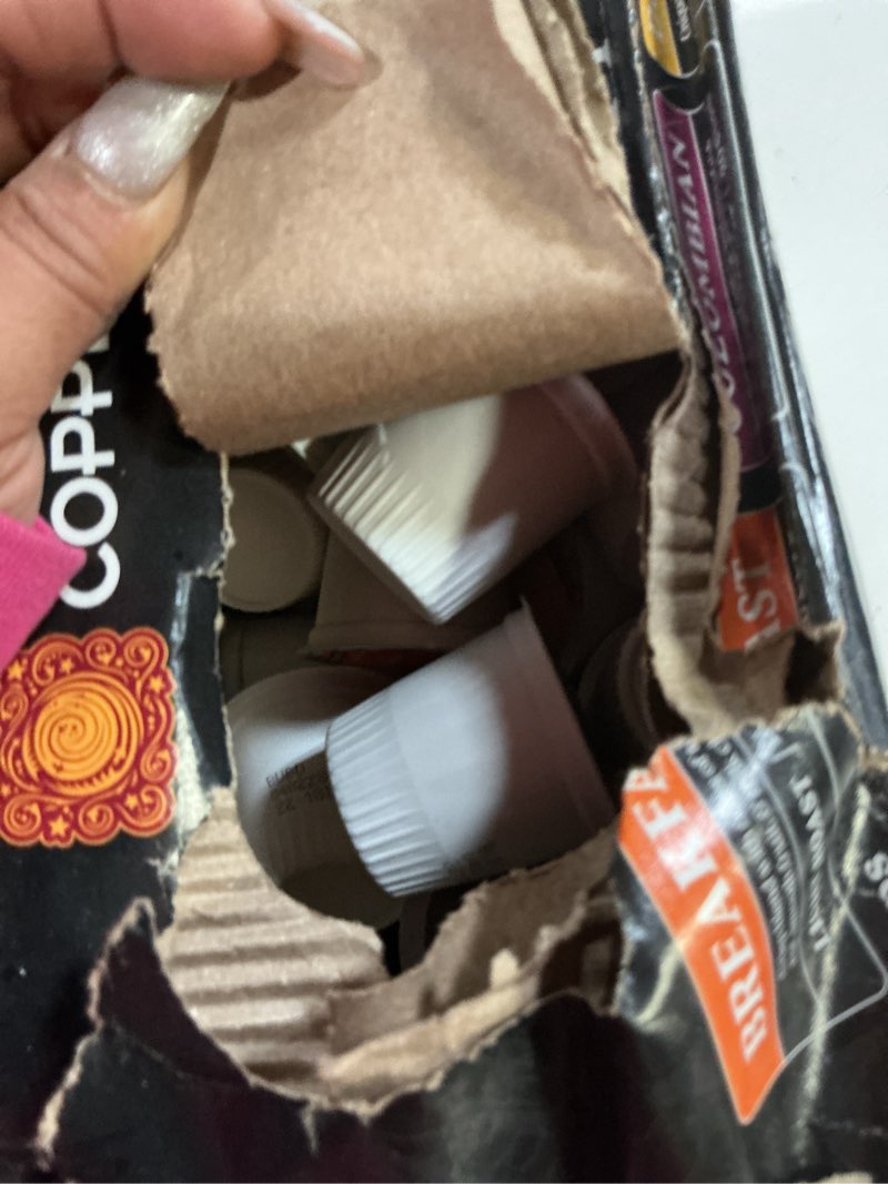 Condition photo showing New/Like New for ( best if used by :03/17/2028) copper moon single serve coffee pods for keurig k-cup brewers, light medium & dark roast, variety pa