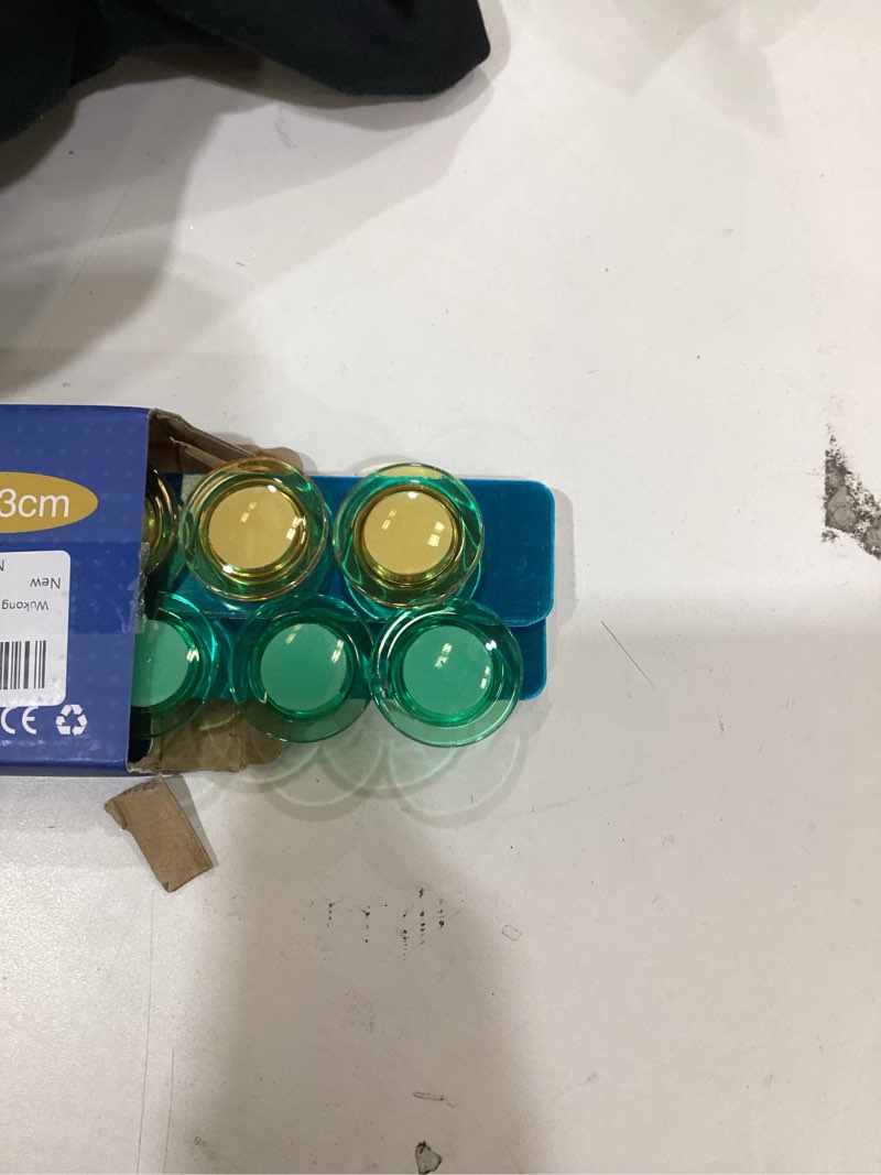 Condition photo showing As Is for Wukong 4 Pack | 30x3cm(11.81 x 1.18) Magnetic Stainless Silver Boards Strips, Adhesive Backing Bulletin Bar Board, Memo Board with 16Pcs Colorful Magnets for Office, Home, Photo Wall, Document 4P Silver