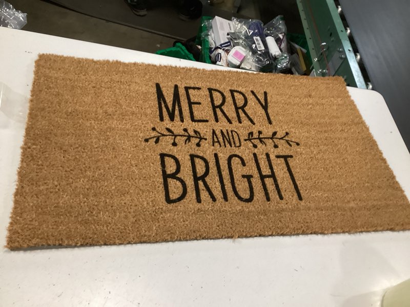 Condition photo showing item condition for Calloway Mills Christmas Holly and Bright Doormat