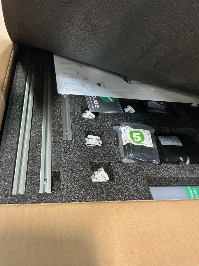 Condition photo showing Good Condition for TOPCUBE 3D Printer Enclosure for Bambu Lab A1, 360° Transparent Acrylic Enclosure with LED Light, Odor Isolation Noise Reduction Constant Temperature 3D Printer Cover Box For A1