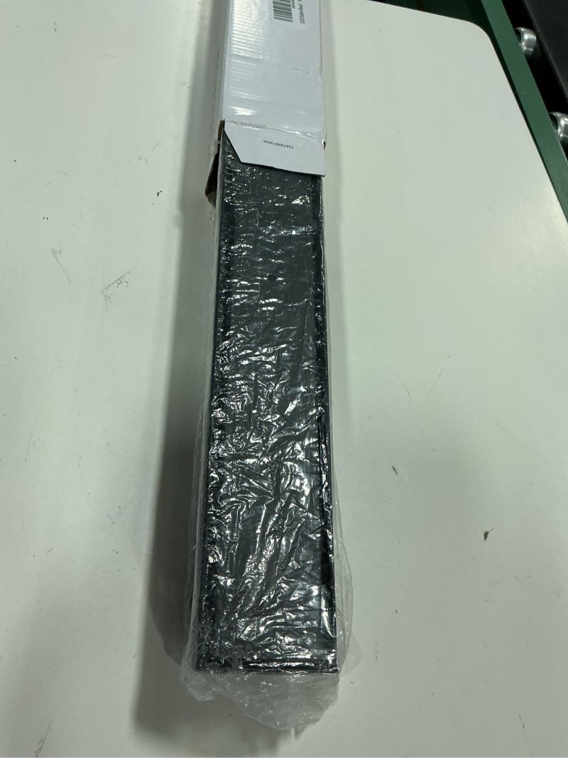 Condition photo showing Good Condition for Linear Shower Drain ?with Tile Insert Panels ?32 Inch Black 304 Stainless Steel Rectangle Shower Floor Drain?with Hair Catcher, Adjustable Feet?Fits Bathroom, Balcony