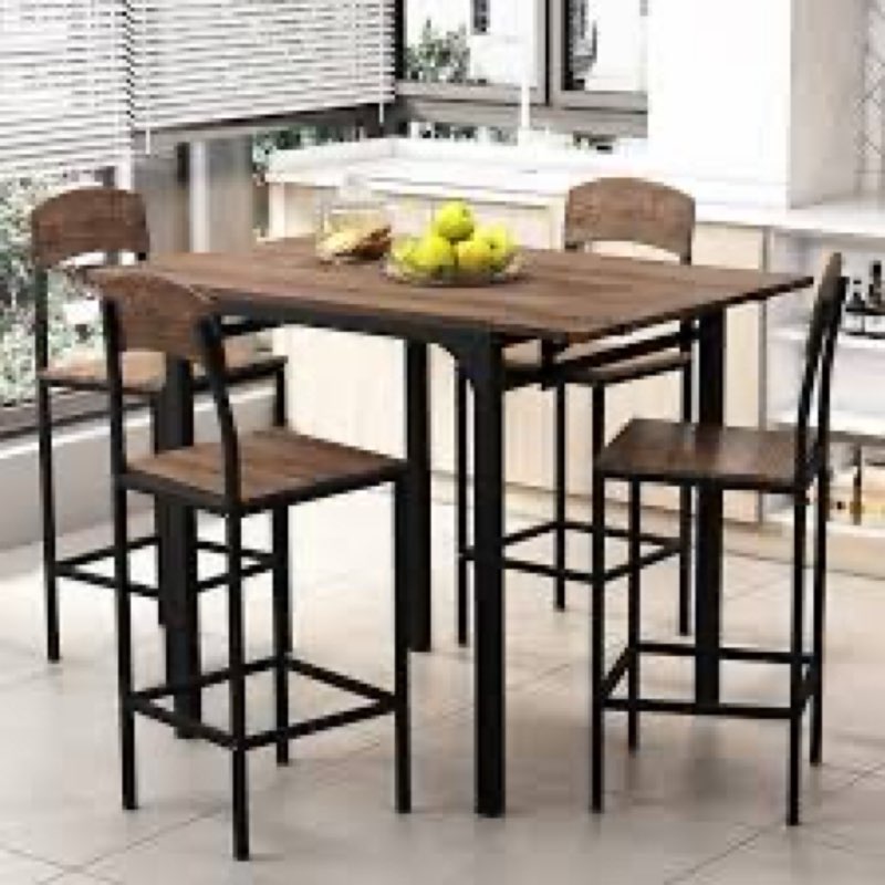 Dining Table Set Kitchen Table Set Bar Table And Chairs Set Counter Height Bar Chairs