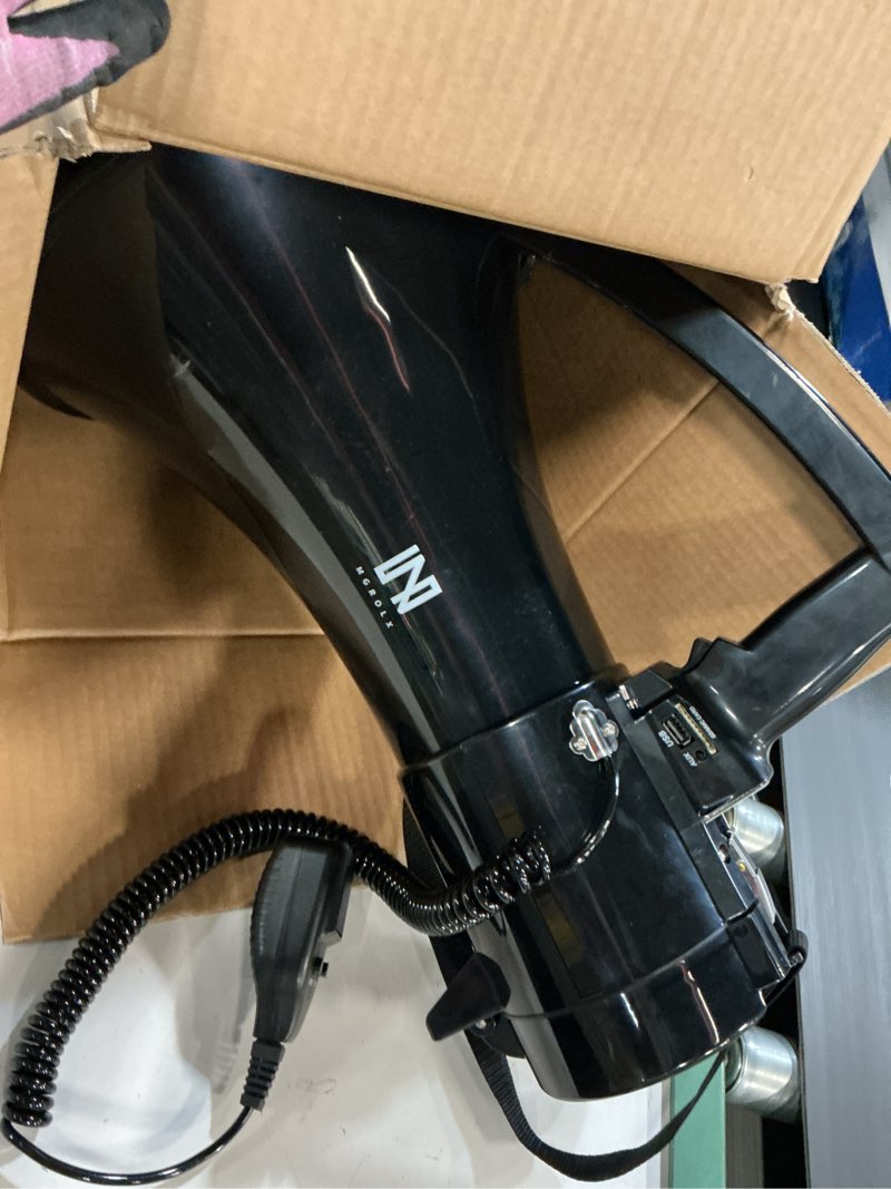 Condition photo showing Good Condition for 75w megaphone bullhorn, loud speaker with aux(3.5mm), usb and bluetooth input, built-in siren and recording- rechargeable battery-for outdoors, police, cheerleading
