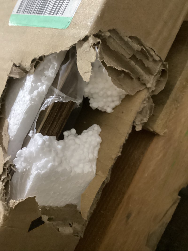 Condition photo showing Good Condition for ODK Computer Desk Large Office Desk, 63 Inch Writing Desk with Storage, Modern PC Desk Work Table with Headphone Hook for Home Office, Rustic Brown