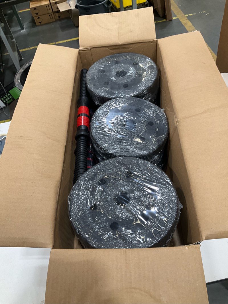 Condition photo showing Good Condition for weight dumbbell set adjustable dumbbells –premium dumbbell barbell combo for fitness – weight set for lifting at home – muscle building comfortable grip design-easy to use-perfect for gym,lifting