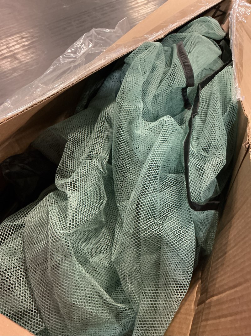 Condition photo showing As Is for cat tent for outside cat enclosures pop up pet playpen playhouse (light green)