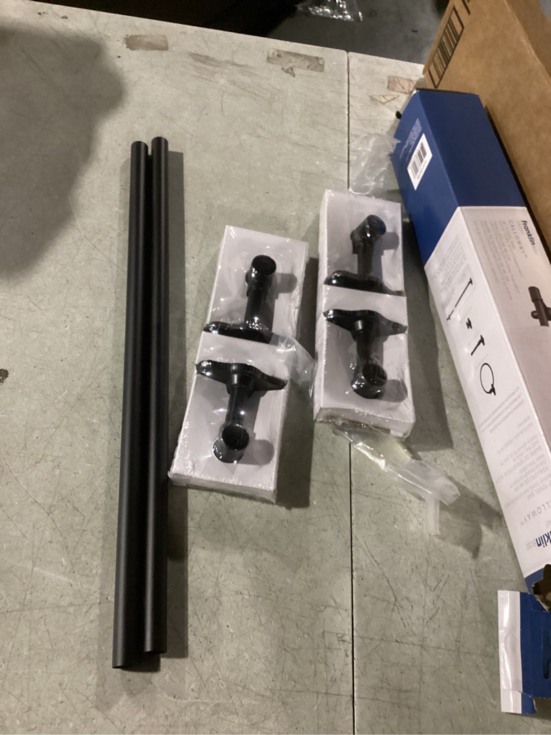 Condition photo showing Good Condition for Franklin Brass Calloway (1-Pack) 18'' Towel Rack w/ 6" Extender for Bathroom Matte Black Towel Bar for Bathroom Wall Mounted Towel Holder Rod CLWY26-MB