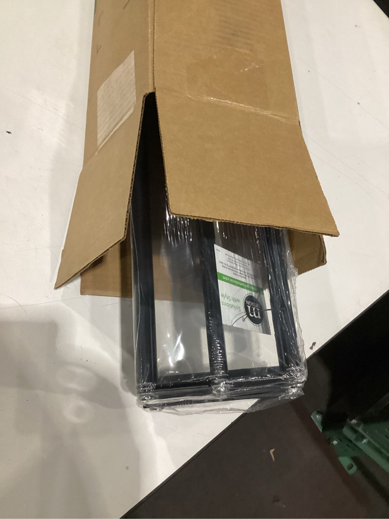 Condition photo showing New/Like New for mDesign Steel Wall Mount Accordion Expandable Retractable Clothes Air Drying Rack - 8 Bars for Hanging Garments - Mounted Organizer for Laundry/Utility Room, Bathroom, Garage, Bardo Collection, Black