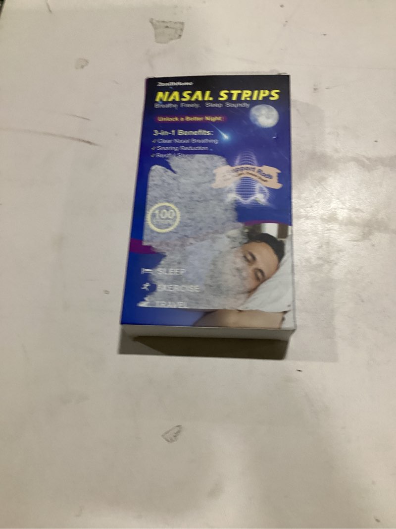 ZenithHome Nasal Strips for Snoring, 100 Count Extra Strength Nose Strips for Breathing, Anti Snorin