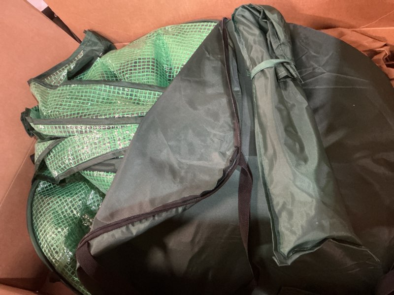 Condition photo showing Good Condition for Pop up Greenhouse Tent Cover Tunnel Plant House,Large Gardening Flower Sunshine Room with Mesh Windows,Backyard PE Cover for Cold Frost Protector with Stakes and Rope Guys (Medium Size) 78.7"L x 39.4"W Greenhouse Tent