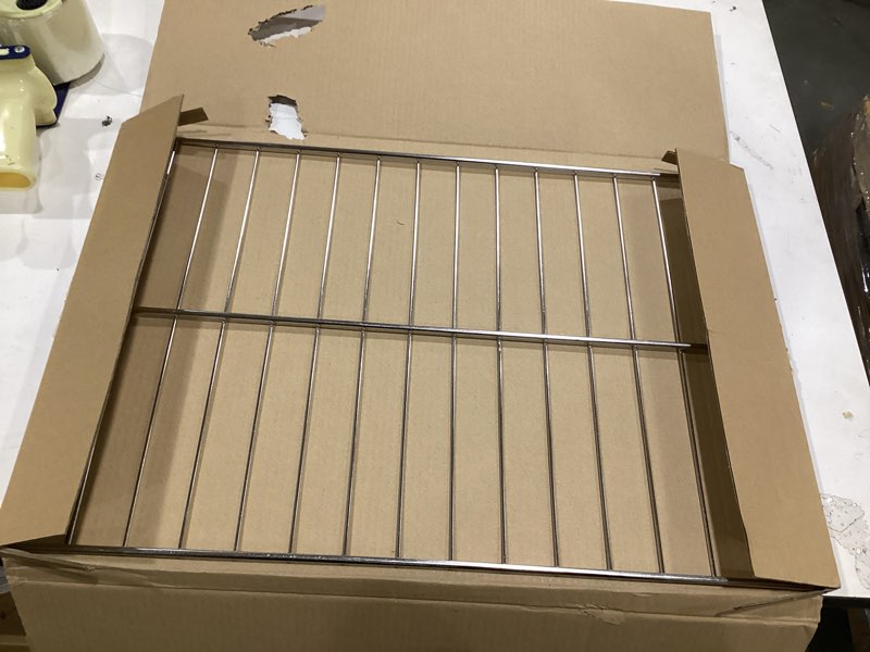 Condition photo showing Good Condition for upgraded wb48x20249 oven rack replacement parts for ge stove oven parts, 23.7" x 16" rack-flat for ge range oven parts 304 stainless steel oven wire rack hotpoint stove parts oven rack 1 pcs