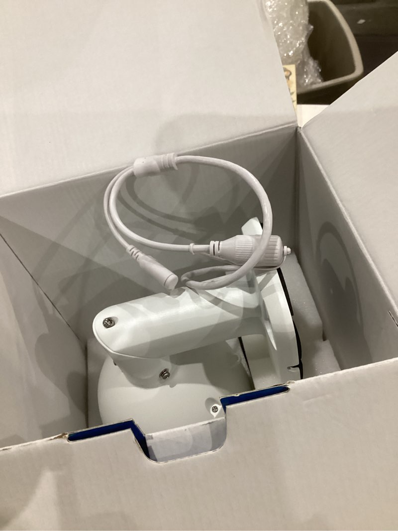 Condition photo showing Good Condition for REOLINK 4K UHD PoE PTZ Camera for Outdoor Security, 360° Pan & 90° Tilt for Auto Tracking, 5X 3D Optical Zoom, AI Detection, Color Night Vision with Spotlights, 24/7 Recording, 2 Way Talk, RLC-823S1