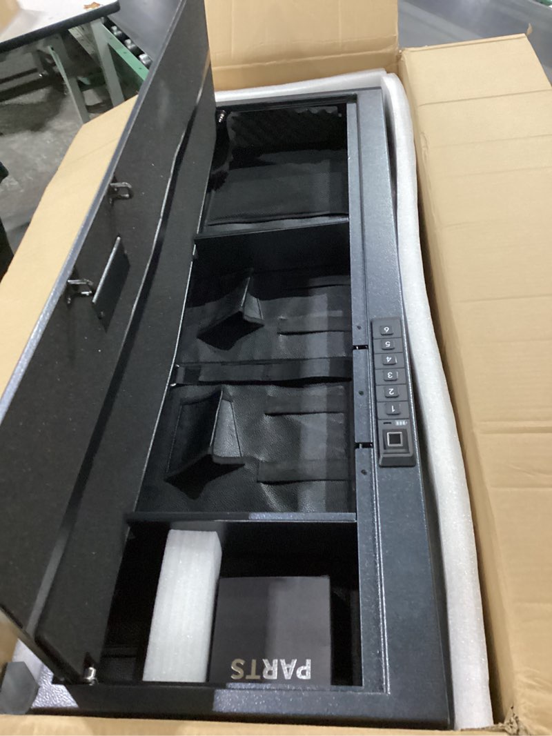 Condition photo showing New/Like New for Biometric Gun Safe for Rifle, Shotguns, Pistols, Compact Long Gun Safe, Quick Access Fingerprint Gun Safe Firearm Case- Upgraded Biometric/Keypad/Key Access