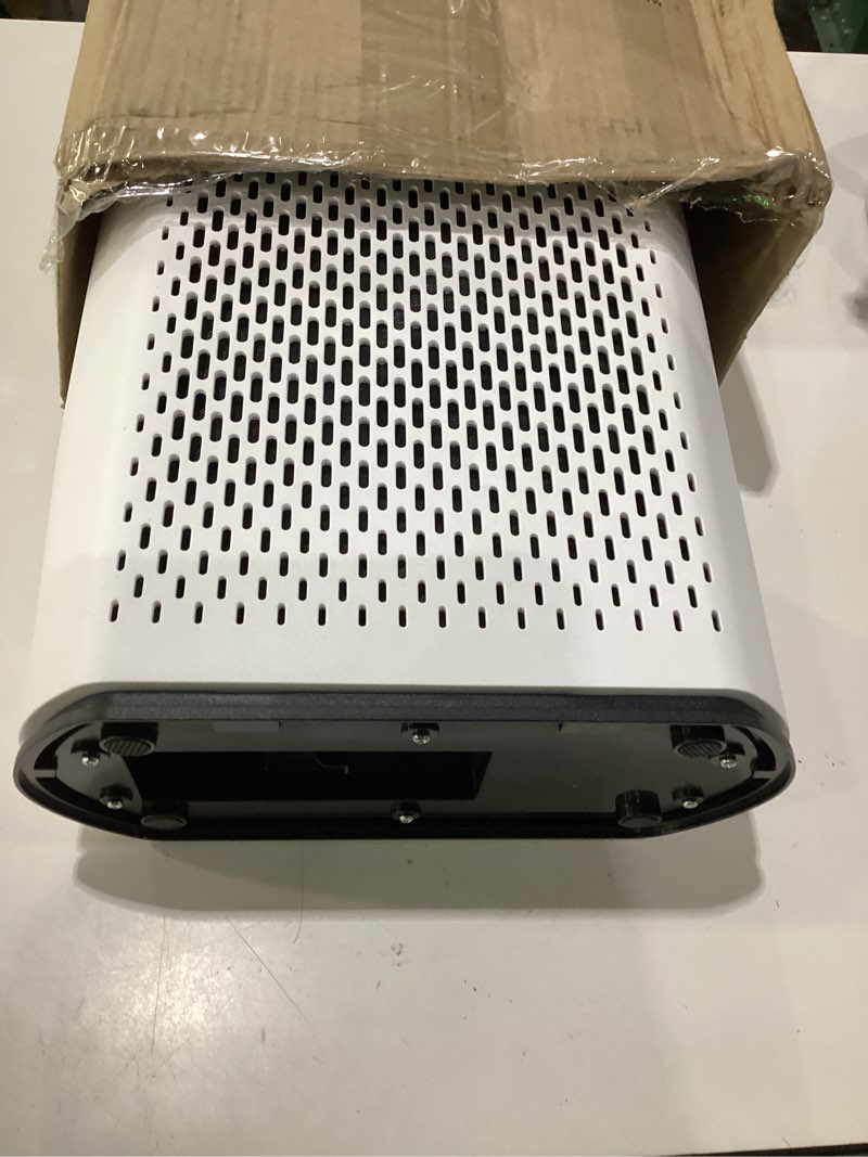 Condition photo showing As Is for ecoself air purifier t, true hepa filter, white