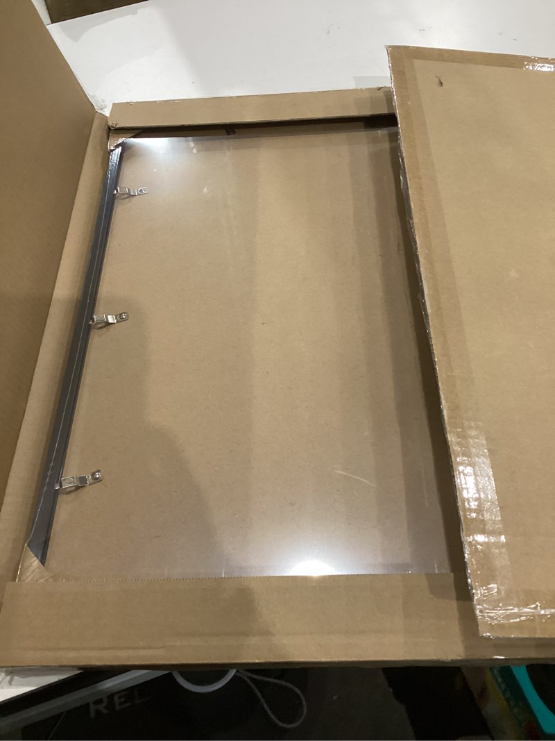 Condition photo showing Good Condition for Black Picture Frame, 20x20 Picture Frame for Square Photo Poster Canvas Certificate Document Display Horizontally or Vertically High Transparent Wall Gallery(Size 20 x 20 inches)