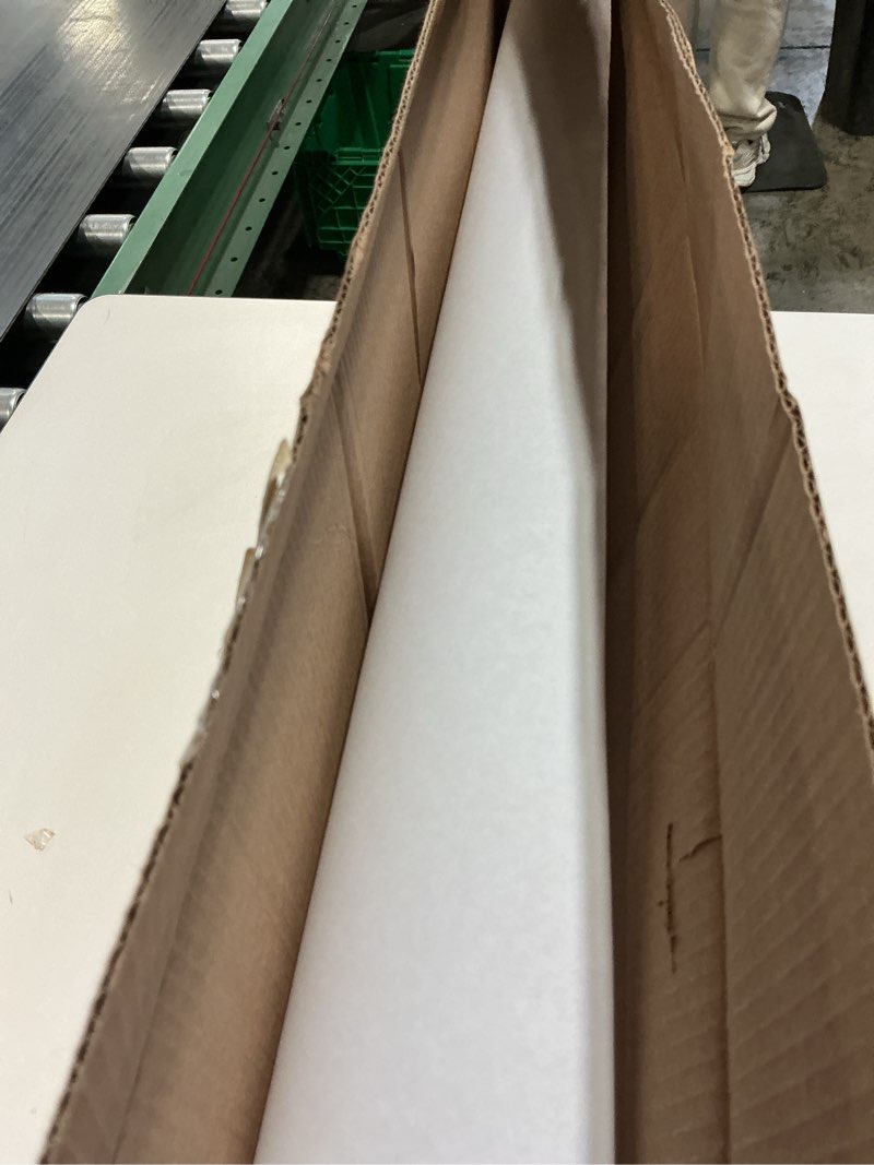Condition photo showing As Is for PerkHomy 36" x 1,440" (120') White Kraft Paper Roll for Craft Bulletin Board Paper Art Table Covering Crafting Gift Wrapping Bouquet Packing Parcel 80GSM 55LB (White, 36" x 120') White 36" Width x 120' Length