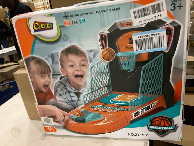 Condition photo showing New/Like New for Tabletop Basketball Game – Mini Basketball Arcade for Kids, Fun Indoor Desk Games with Electronic Scoring, Basketball Toy for Boys & Girls, Skill-Building Game for Ages 3+