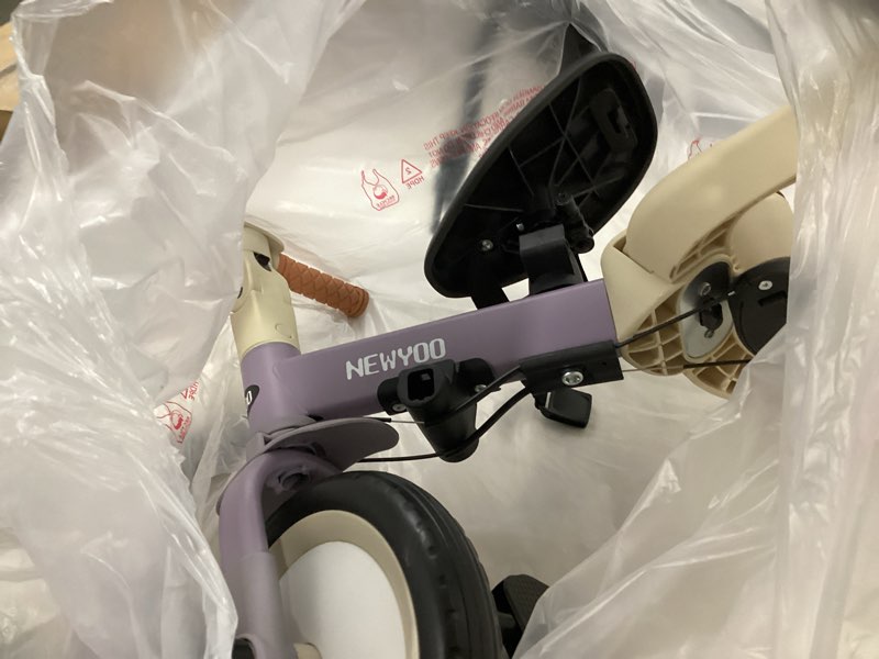 Condition photo showing As Is for (similar to )newyoo toddler tricycle with push handle for 1-3 year old, toddler bike, birthday gift and toy for boys and girls, 5 in 1 kids trike, balance bike with backrest and safety belt, khaki, tr007