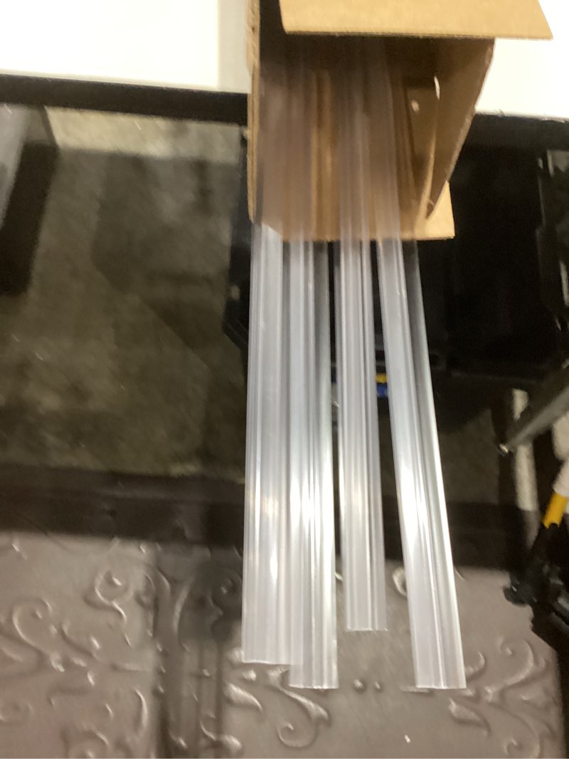 Condition photo showing Good Condition for glass thickness 0.5-10mm u channel silicone rubber total width 3.5-14mm shower door glass sealing strip, height 6.5-18mm(6x10x12mmx1m)