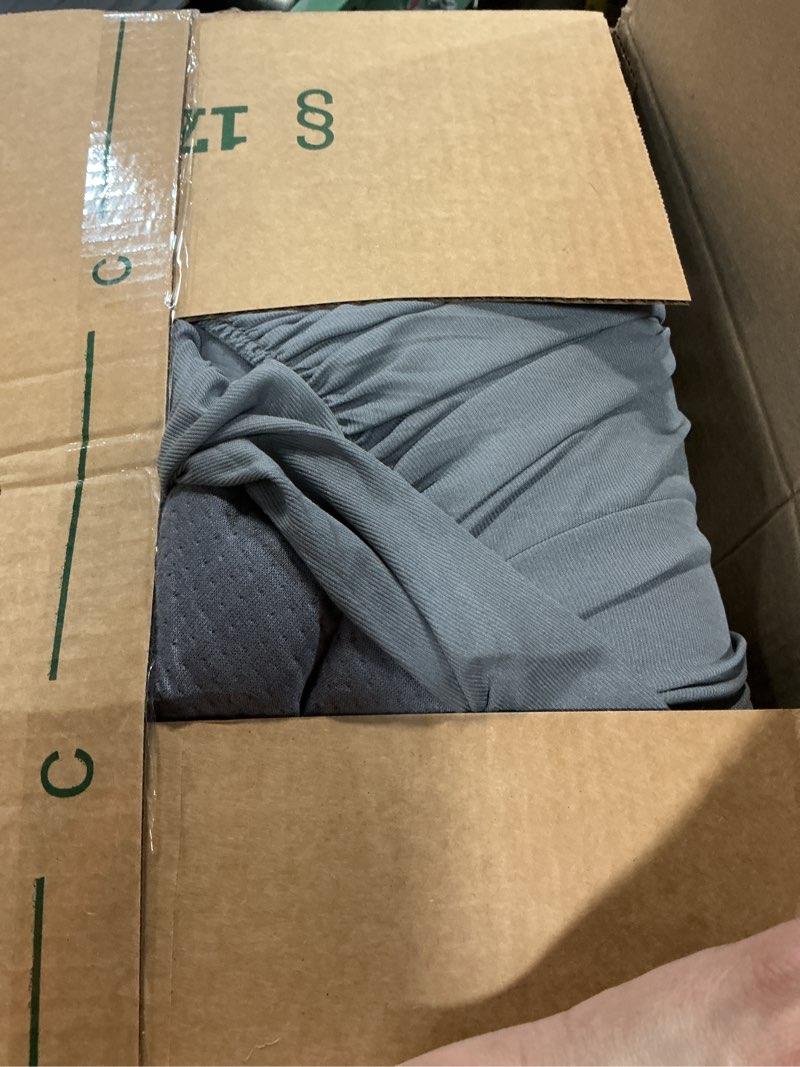 Condition photo showing As Is for niagara sleep solution ultra soft twin size mattress topper - rayon derived from bamboo pillow top mattress pad for back pain relief - naturally cooling for hot sleepers, gray twin 5 gray