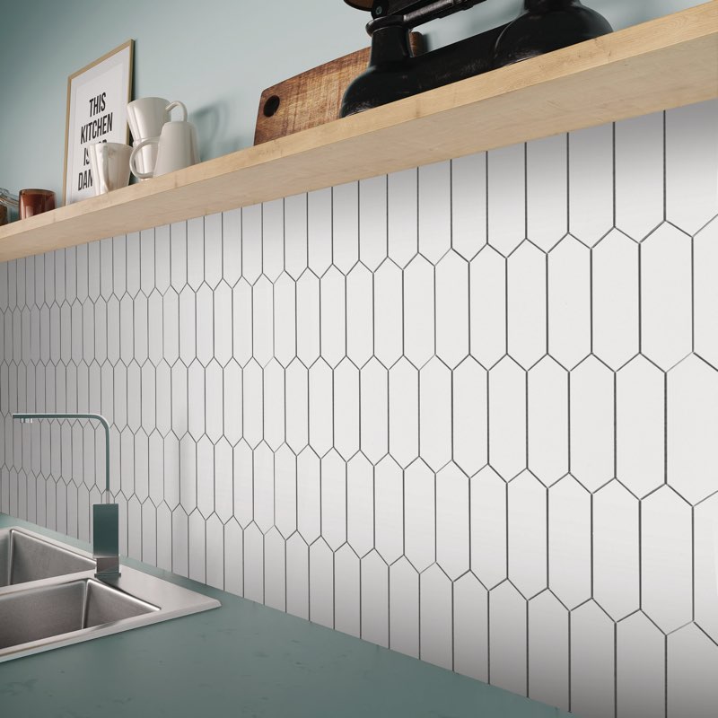 12x11.22” Stone Composite Peel and Stuck Mosaic Tile.  One box 