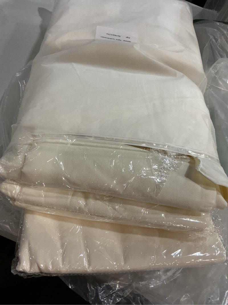 Condition photo showing Good Condition for wigenius 6 pack ivory table cloth rectangle tablecloths 60x102 inch,polyester table cloth for 6 foot rectangle tables,wrinkle resistant washable fabric table covers for party,wedding banquet ivory 60x102 in-6pack