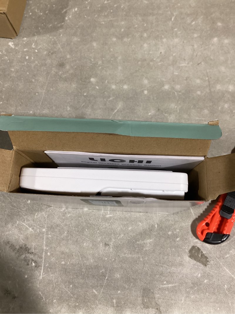 Condition photo showing New/Like New for Indoor Outdoor Thermometer Wireless Weather Station External Thermometer Hygrometer Monitor with 330ft Range Remote Sensor, Battery Operated Backlit Display (Grey)