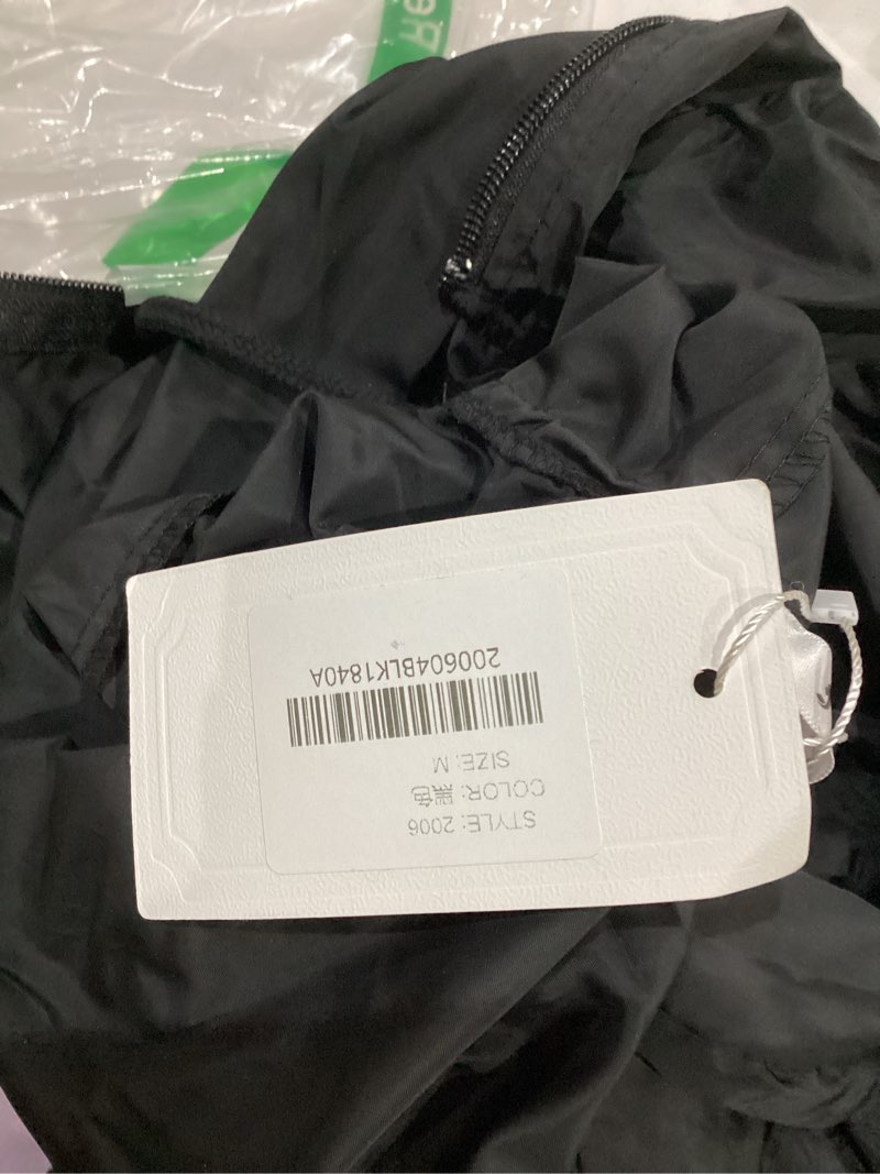 Condition photo showing Good Condition for jtanib women's raincoat waterproof windbreaker hooded lightweight packable rain jacket with back zipper coats medium a-black