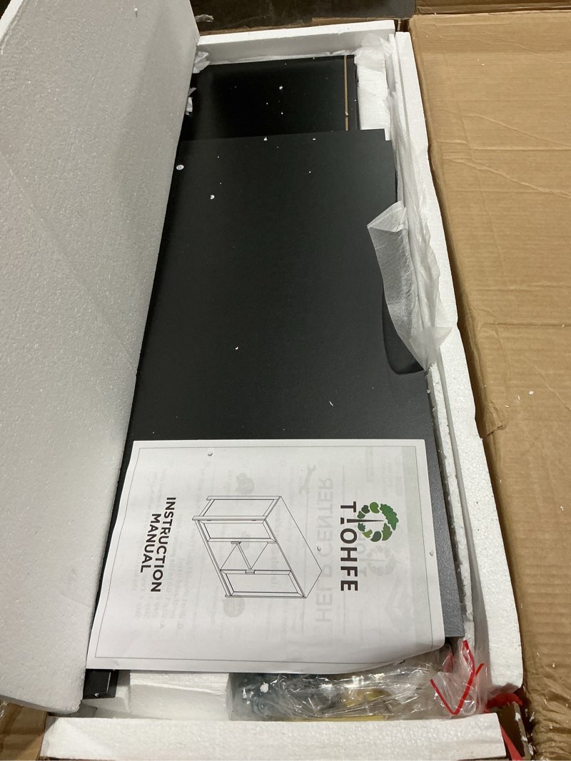 Condition photo showing Good Condition for taohfe black storage cabinet,credenza buffet cabinet wooden coffee bar cabinet buffet table black sideboard thin cabinet for narrow spaces entry cabinet hallway cabinet for kitchen,living room