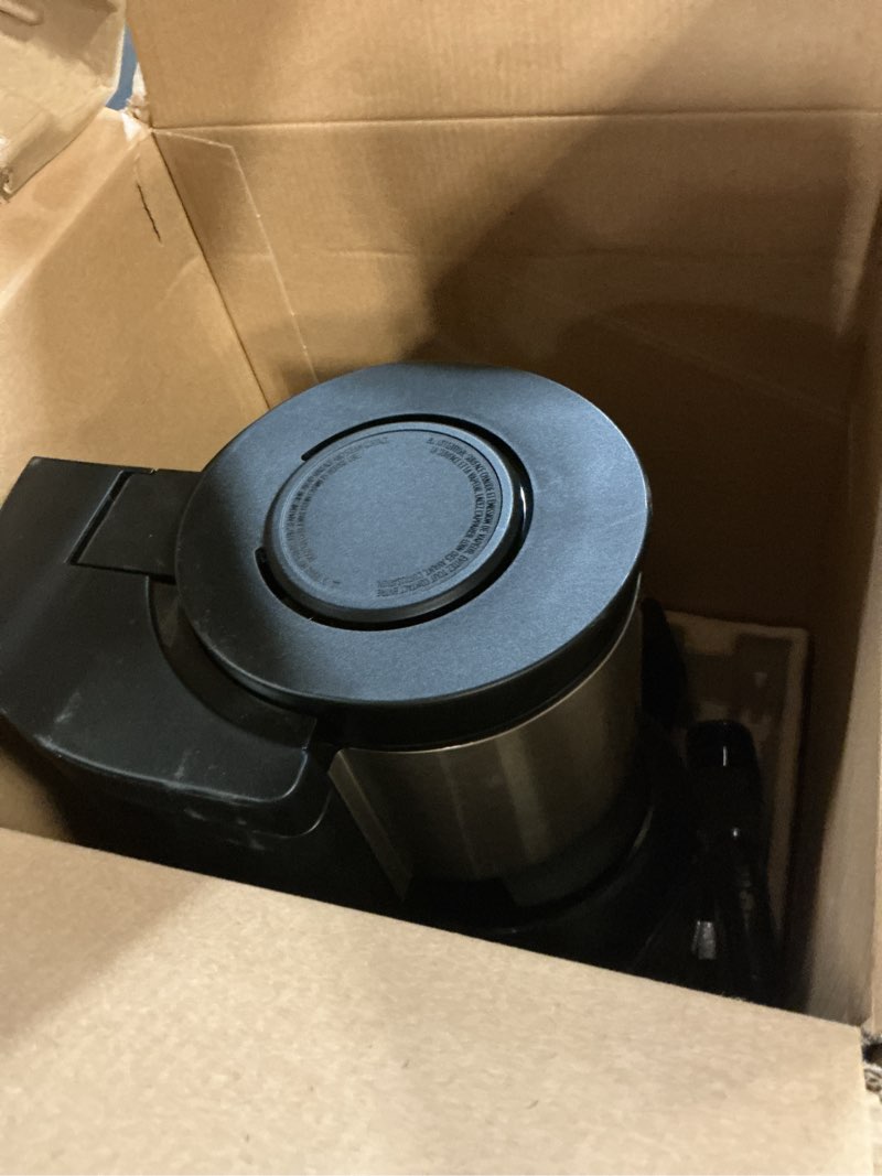 Condition photo showing As Is for ninja fresh brew™ drip coffee maker | programmable 14cup glass carafe, brew classic & rich, 70oz removable water reservoir | small batch, delay brew, adjustable warming plate | stainless steel | ce451 14 cup