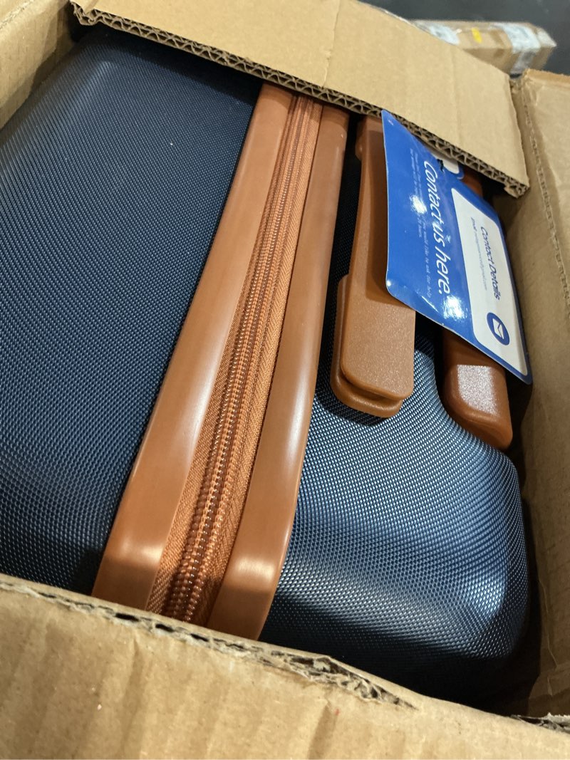 Condition photo showing Good Condition for ukein luggage sets 3 piece, carry on luggage 20in with spinner wheels,pc hardside suitcase set with tsa lock,durable carry on suitcase with travel backpack for men (blue, 3 piece set (20inch)) blue 3 piece set (20inch)