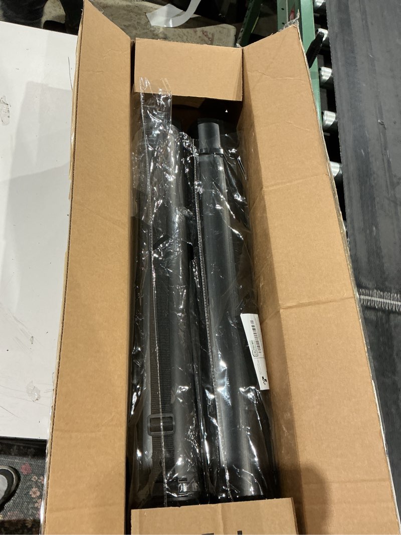 Condition photo showing As Is for 2-pack extendable poster tubes expand from 24.5” to 40” with shoulder strap | carry documents, blueprints, drawings and art | black portable durable round storage cases with lids and labels large polygon black-matte
