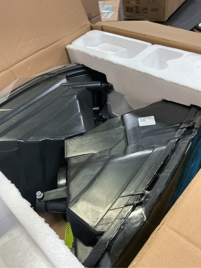 Condition photo showing New/Like New for Headlights for 2009-2018 Dodge Ram 1500, for 2010-2018 Dodge Ram 2500 3500 with High/Low beam Bulbs, Driver & Passenger Side(ONLY fit Dual-Hole Single Headlight) Black - With H/L Beam Bulbs OE Replacement