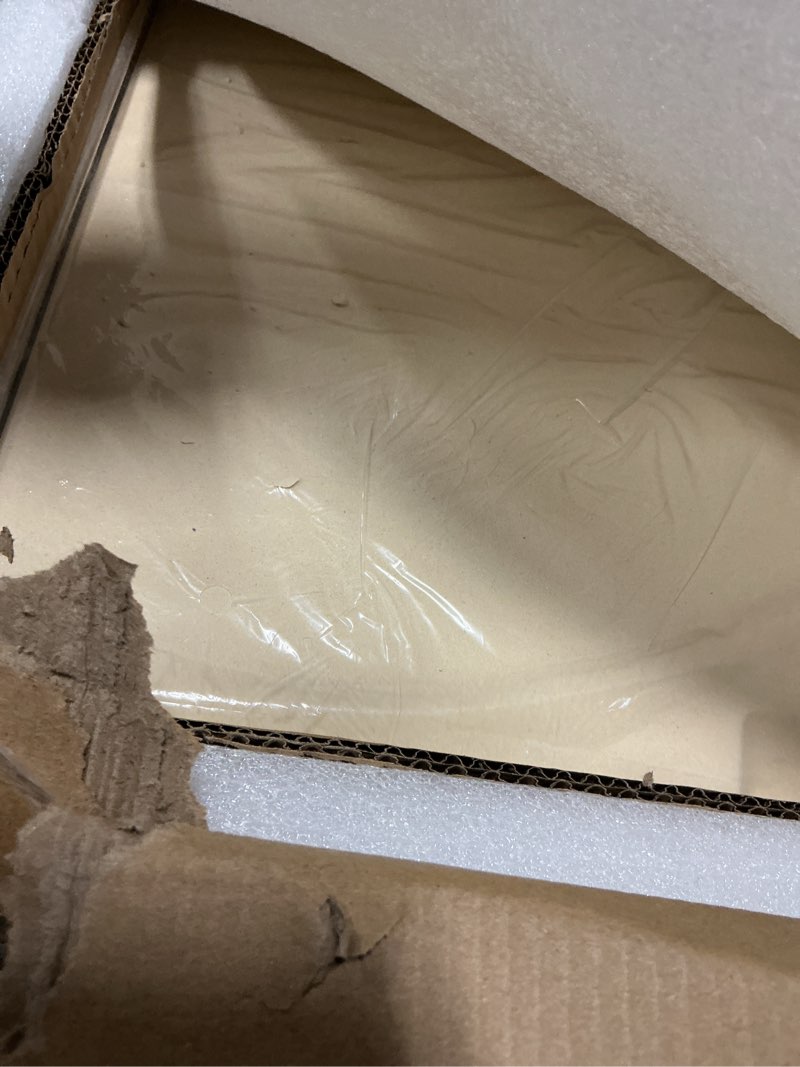 Condition photo showing Good Condition for large pizza stone, 20"x13.5" rectangular pizza stone for oven grill bbq, baking stone for pizza bread with unique built-in 4 handles design 20" x 13.5" x 0.67"