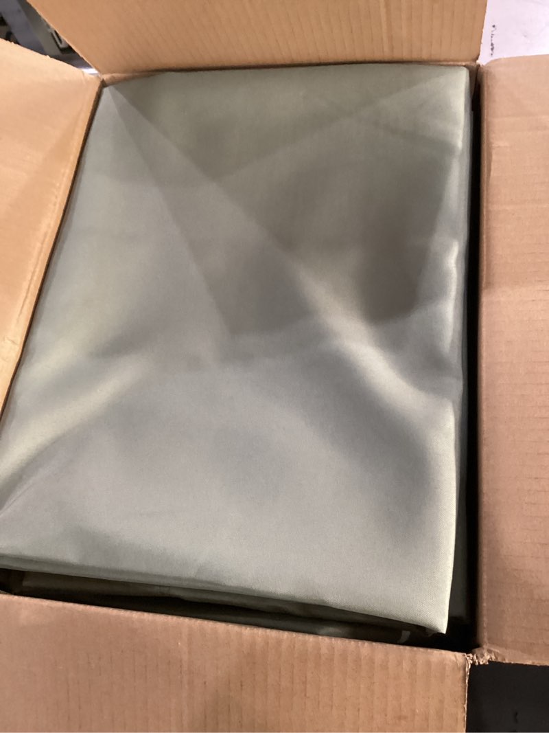 Condition photo showing Good Condition for outdoor curtains for patio waterproof, 8 panels, rod pocket | weatherproof & privacy drapes, outside sun shades for gazebo, porch, pergola, cabana, balcony, 54 x 84 inch, sage green sage green 54"w x 84"l (pack of 8) rod pocket