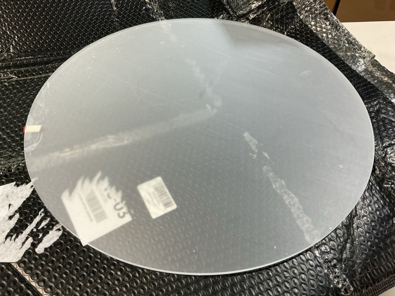Condition photo showing Good Condition for 1 Pieces 1/4" Round Plexiglass Sheet, 19 Inch Diameter Clear Acrylic Circle, Round Cake Disk Acrylic Sheet, Plexiglass Table Top, Acrylic Backdrop 19 Inch Diameter, 1/4”Thick 1