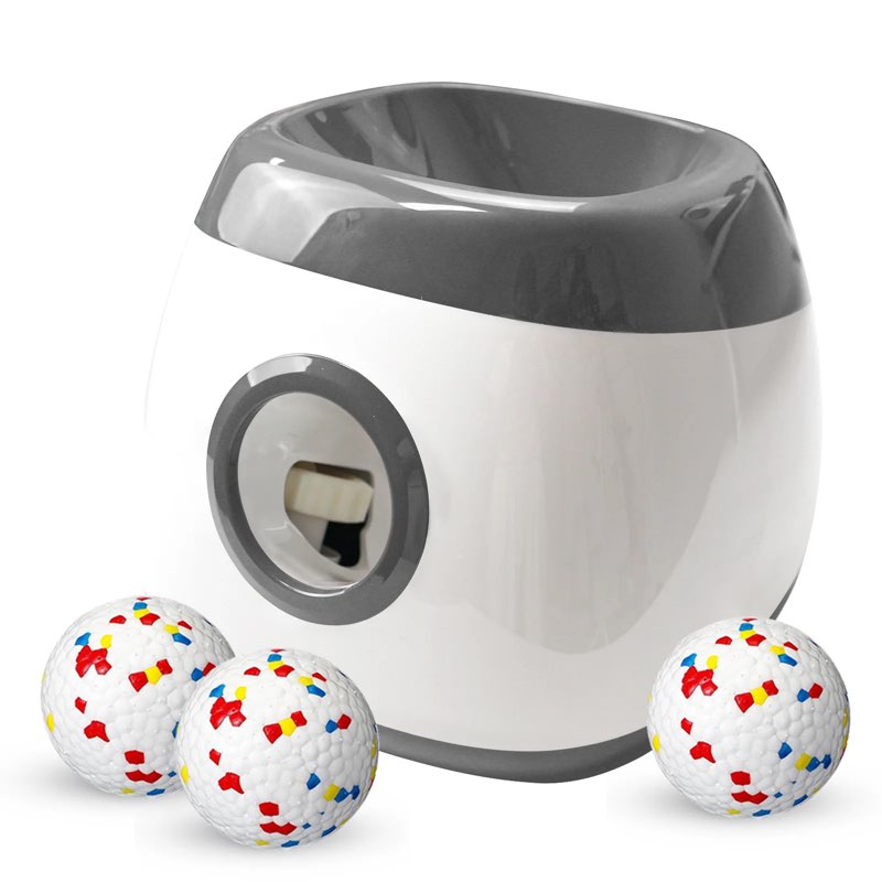 New Design Automatic Fetch Machine - Rechargeable Dog Ball Launcher - Adjustable 10ft/20ft/30ft for Small Dogs