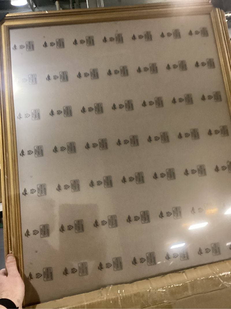 Condition photo showing New/Like New for 24x36 Frame, Transitional Modern Design Picture Frames, 24 by 36 Rustic Poster Frame for Home Decor, Gold Vintage Photo Frames, Horizontal or Vertical Display, Choose Size & Color Gold 24x36in