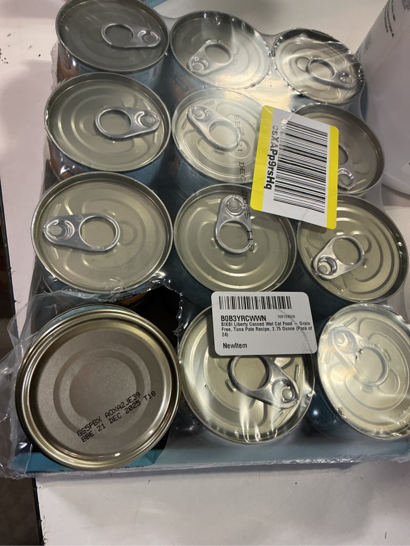 Condition photo showing Good Condition for BIXBI Liberty Canned Wet Cat Food - Grain Free, Tuna Pate Recipe, 2.75 Ounce (Pack of 24)